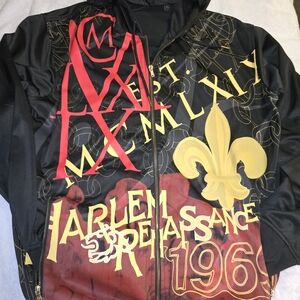 Sean John Black and Red Zip Up Sweater